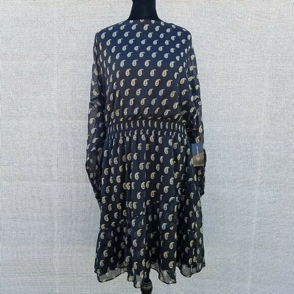 INC Mini Long-Sleeve Floral Dress Women's. Size XL. Fully Lined. NWT $119 - Picture 2 of 12